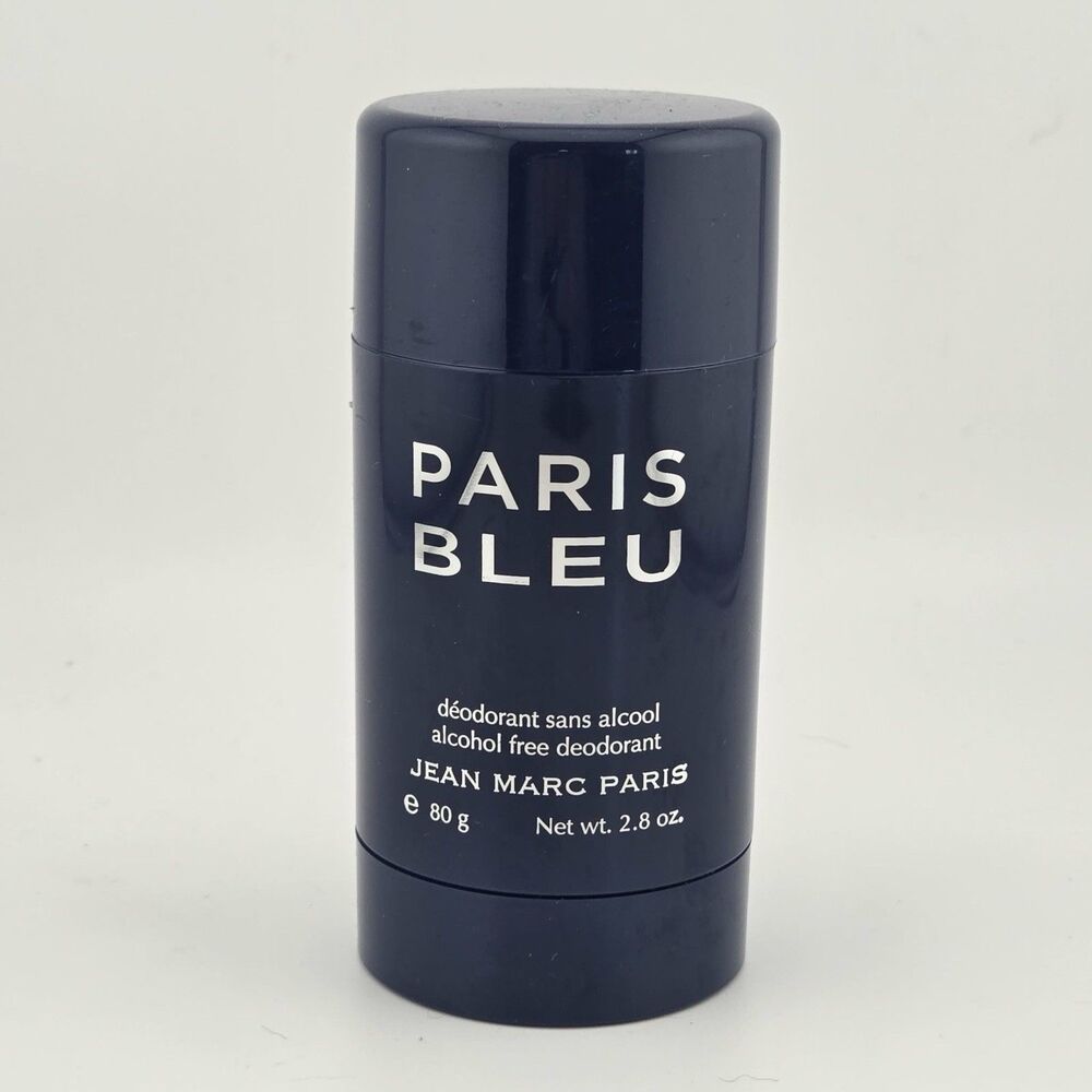Paris Bleu Deodorant STICK Jean Marc Paris Men alcohol free 2.8 oz NEW